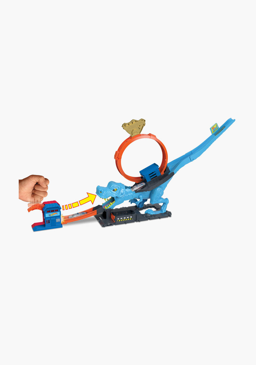 Hot Wheels City T-Rex Chomp Down Playset