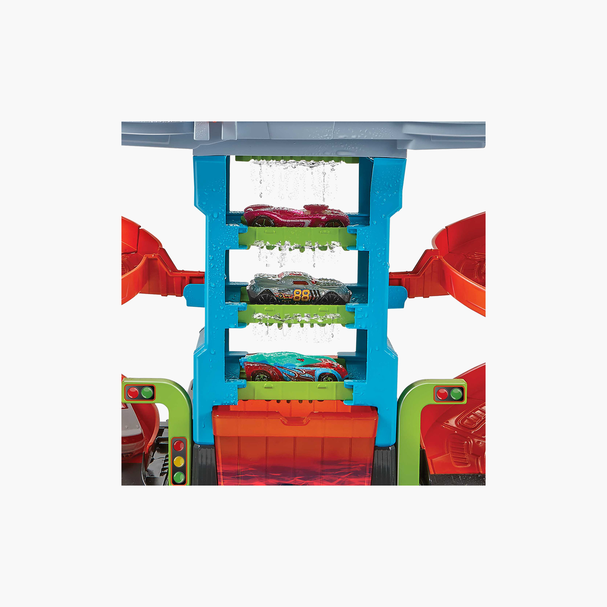 Hot Wheels City Mega Car Wash, 1 Color Shifters Car, Hot & Ice Cold Water Tanks for Color-Changes-toys-playvehicles-vehicleplaysets-image-3