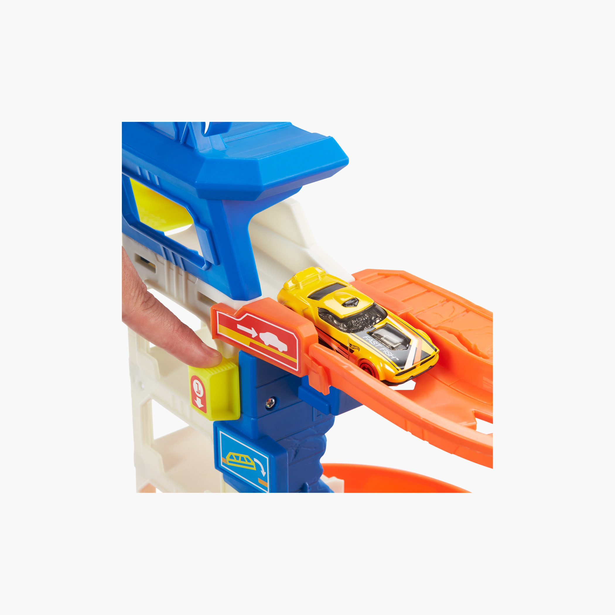 Hot Wheels Track Set and 1:64 Scale Toy Car, Multi-Level Playset with Shark Nemesis Challenge-toys-dollsandplaysets-dollhouses-image-5