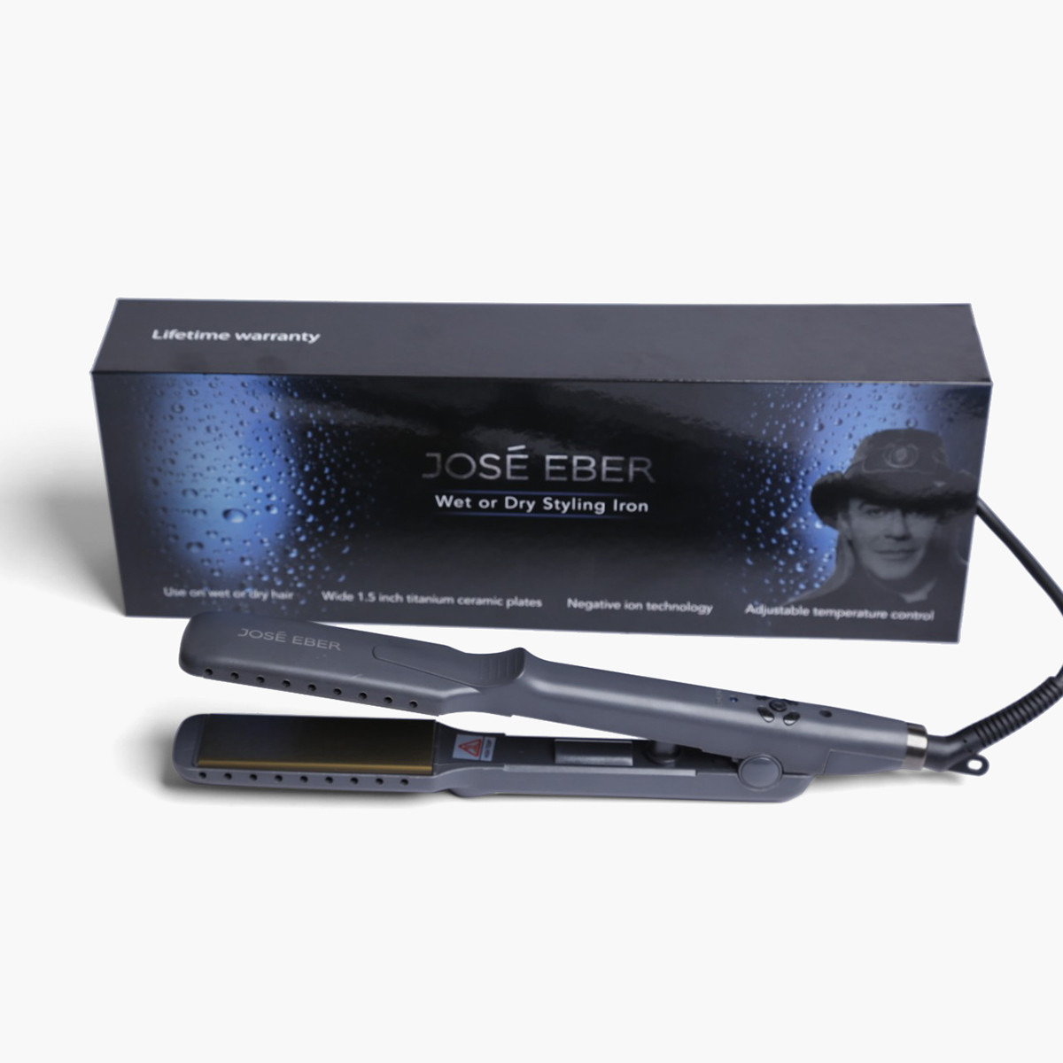 مكواة شعر سيراميك للاستخدام المبلل والجاف من جوسي ايبر-beautyandpersonalcare-hair-stylingtools-straightener-image-1