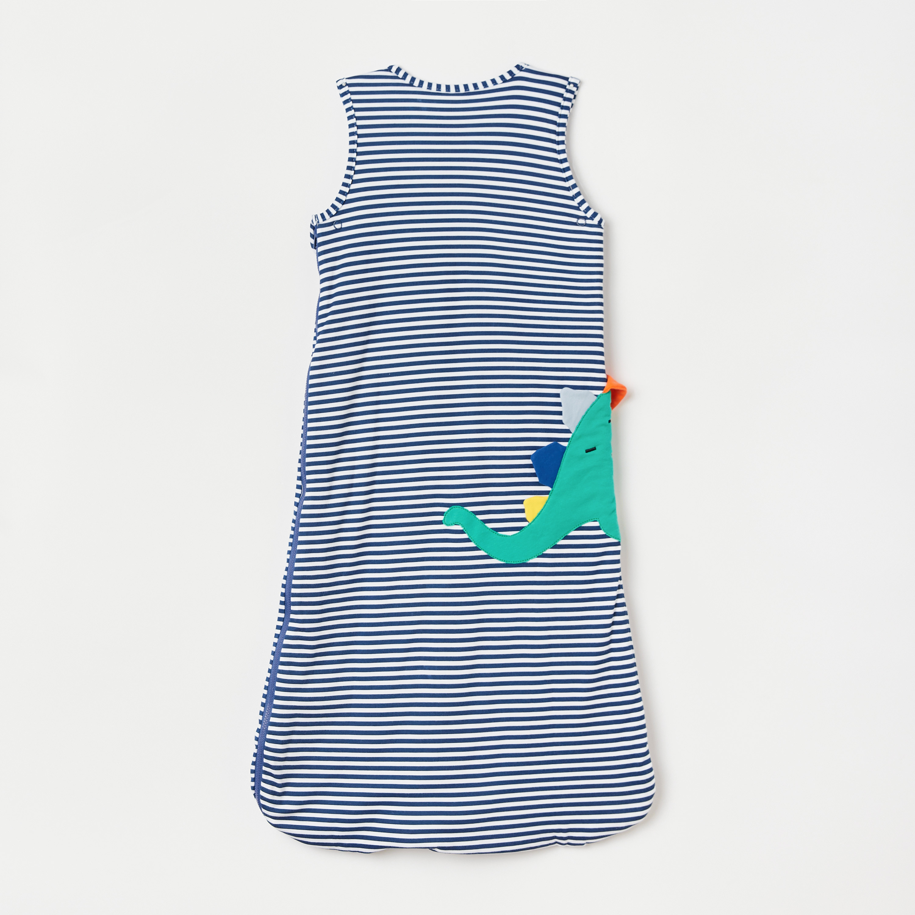 Juniors Dinosaur Applique Striped Sleeping Bag - 6-18 mths-baby-nursery-blanketsandswaddles-swaddlesandsleepingbags-image-5