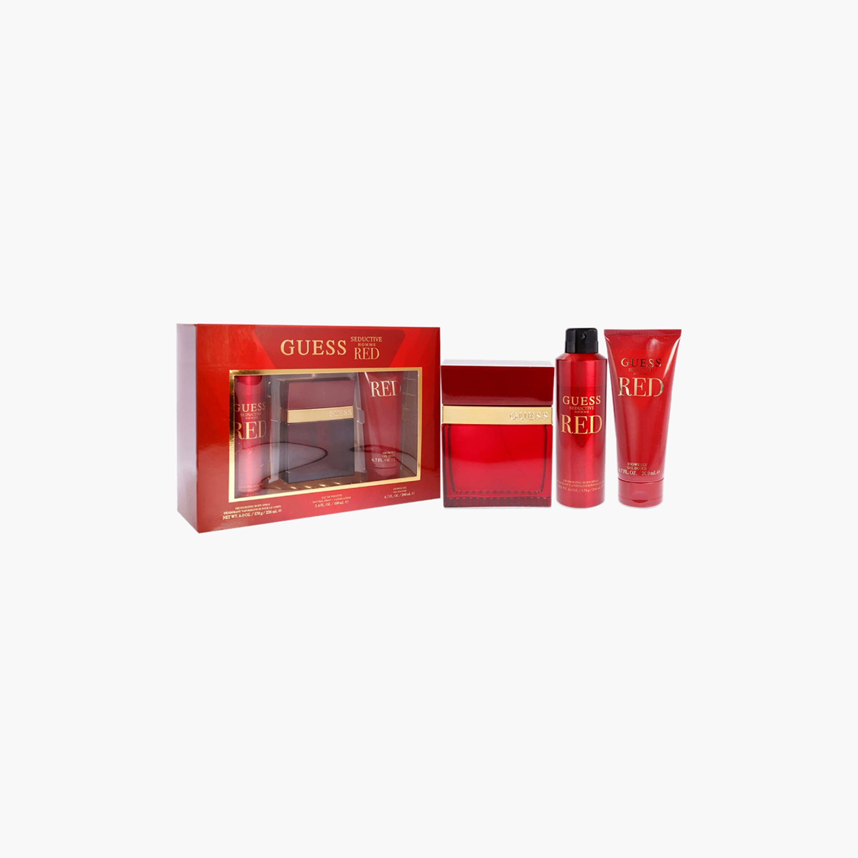 Guess Seductive Red 3-Piece Eau de Toilette Gift Set for Men-beautyandpersonalcare-fragrance-men-image-1