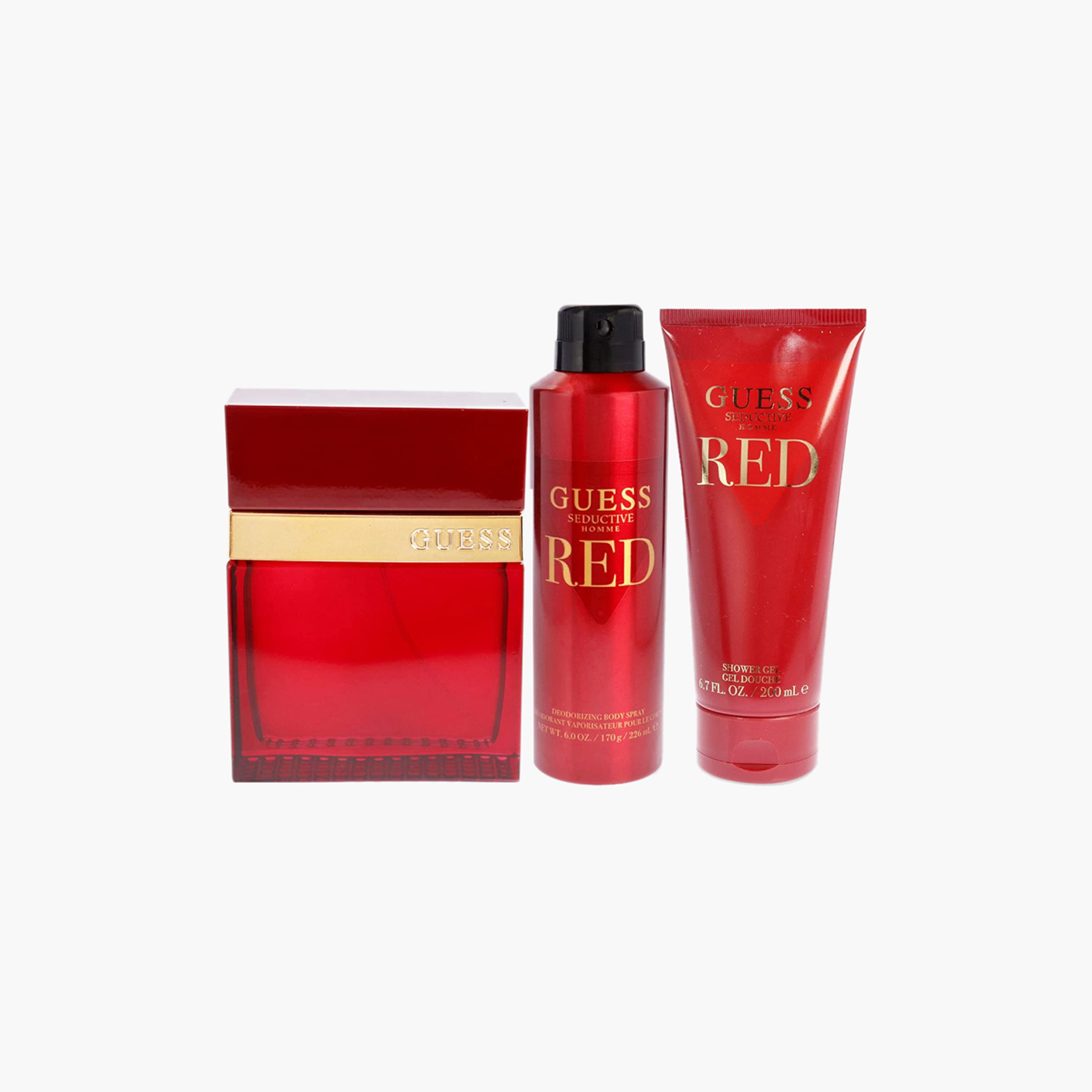 Buy Guess Seductive Red 3 Piece Eau de Toilette Gift Set for Men Online Centrepoint UAE