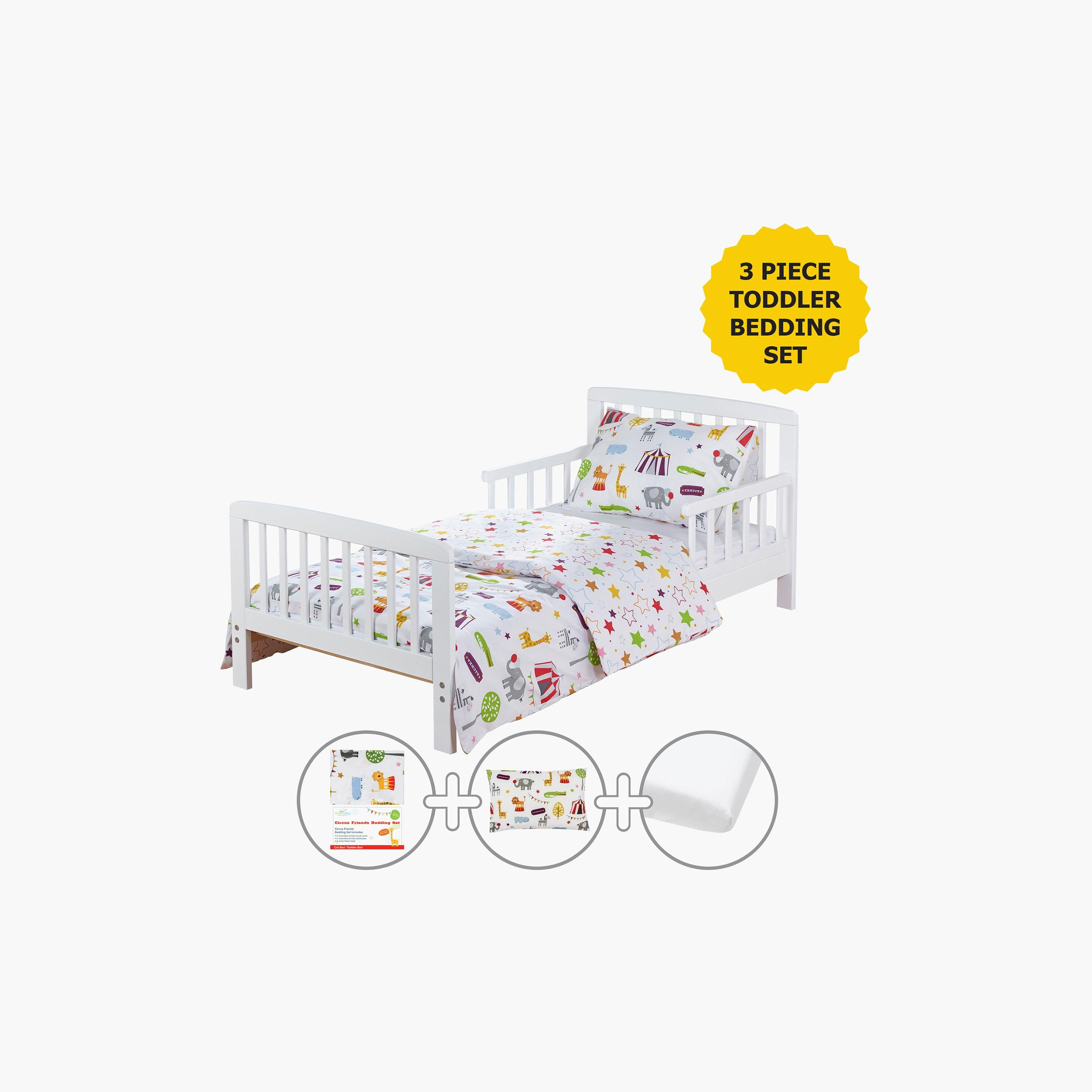 طقم مفروشات سرير أطفال 3 قطع بطبعات سيركس فريندز من كيندر فالي-baby-nursery-toddlerbedding-image-2