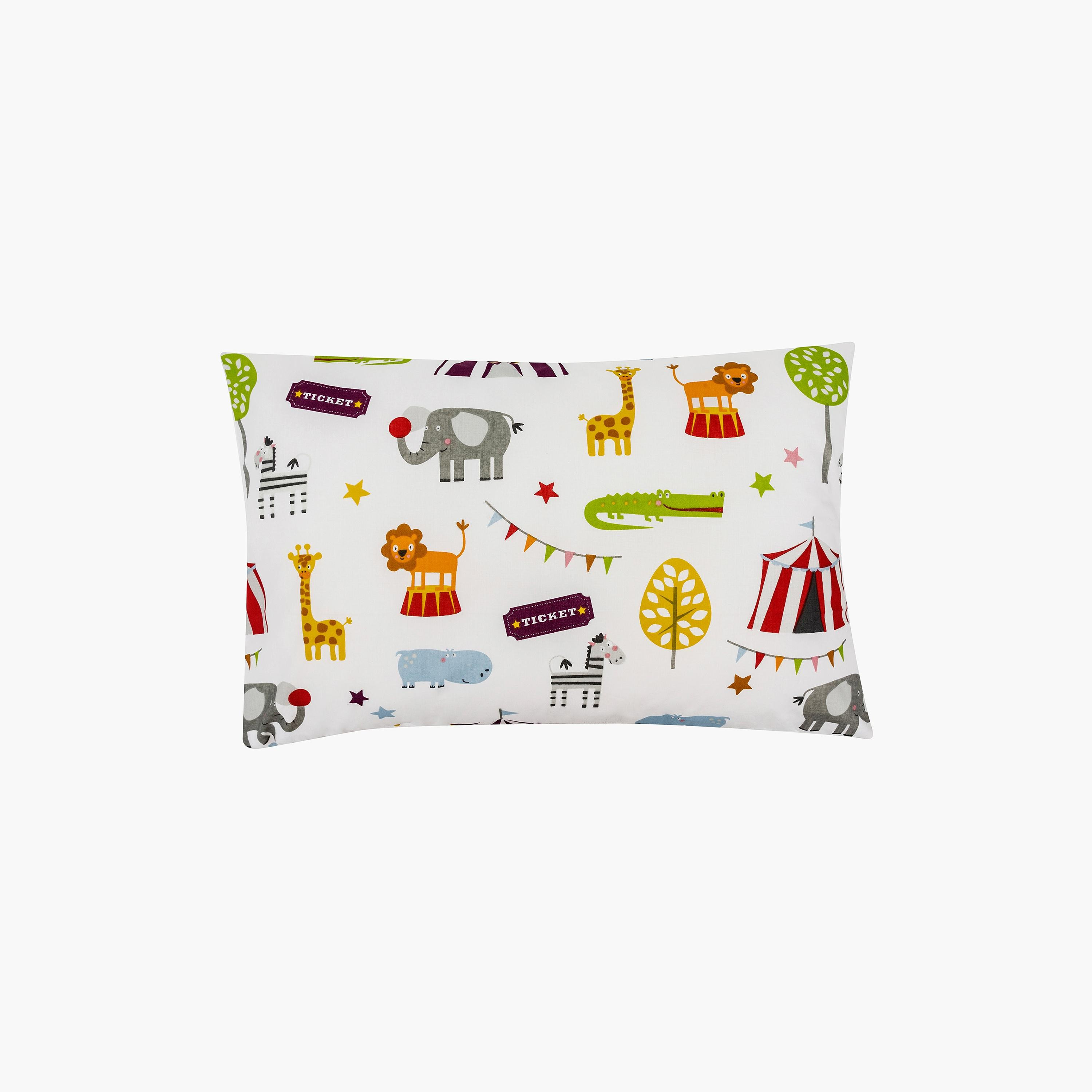 Kinder Valley Circus Friends Print 5-Piece Toddler Bedding Set with Filled Pillow-baby-nursery-babybedding-image-4