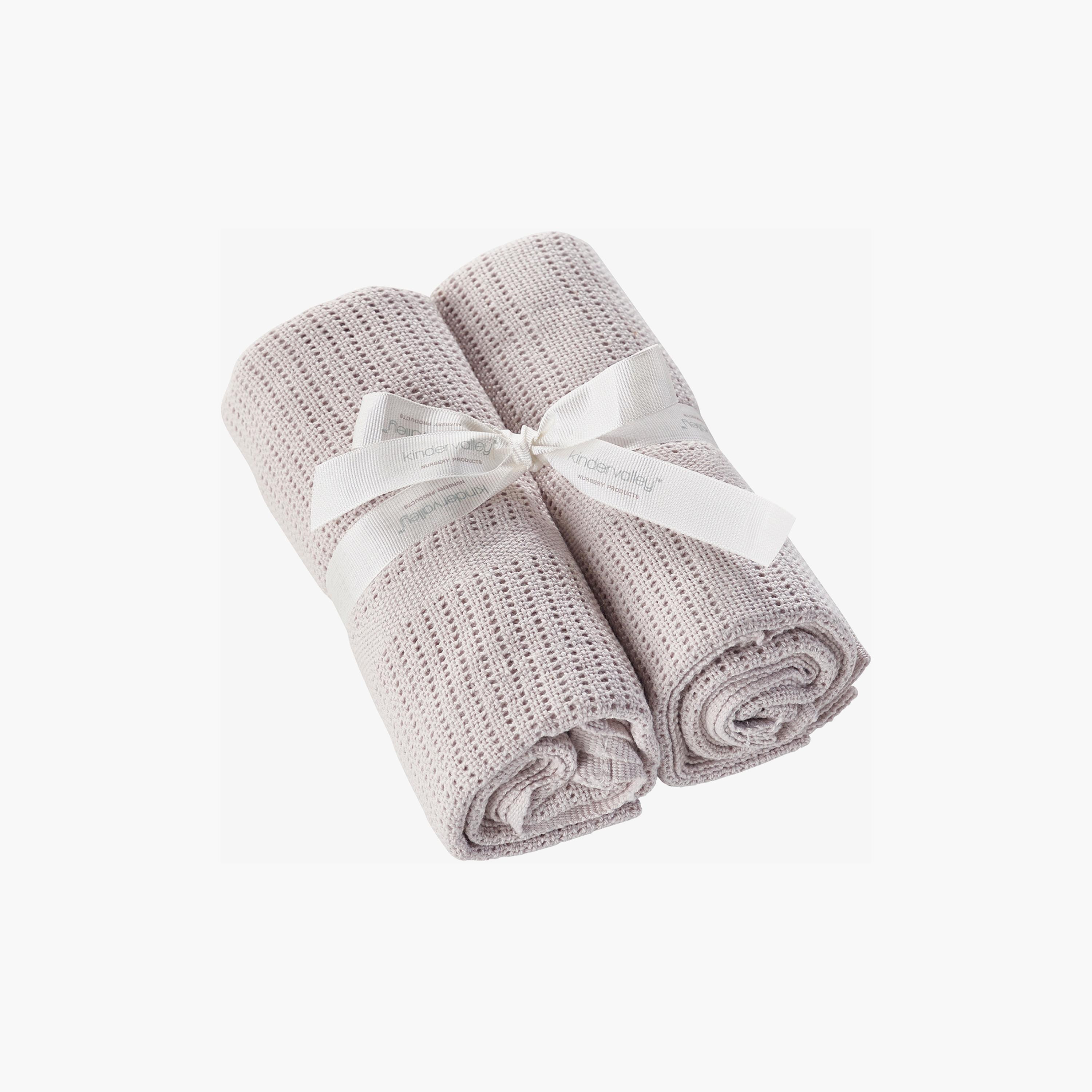 Kinder Valley Cotton Cellular Blanket - Set of 2-baby-nursery-blanketsandswaddles-blanketsandquilts-image-3