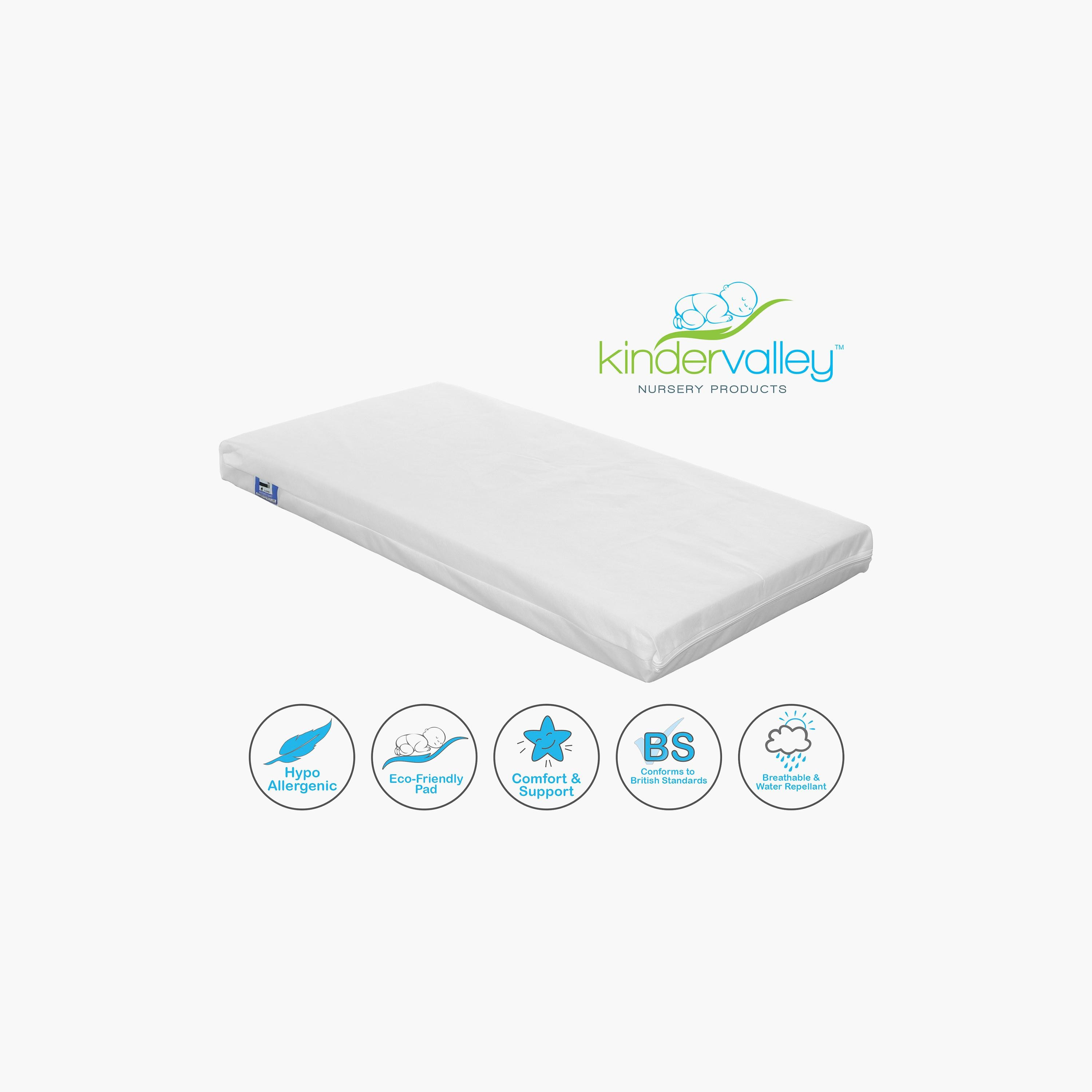 Kinder Valley Sydney Toddler Bed and Kinder Flow Mattress - 140x70 cm-baby-nursery-furniture-cribsandbeds-beds-image-2
