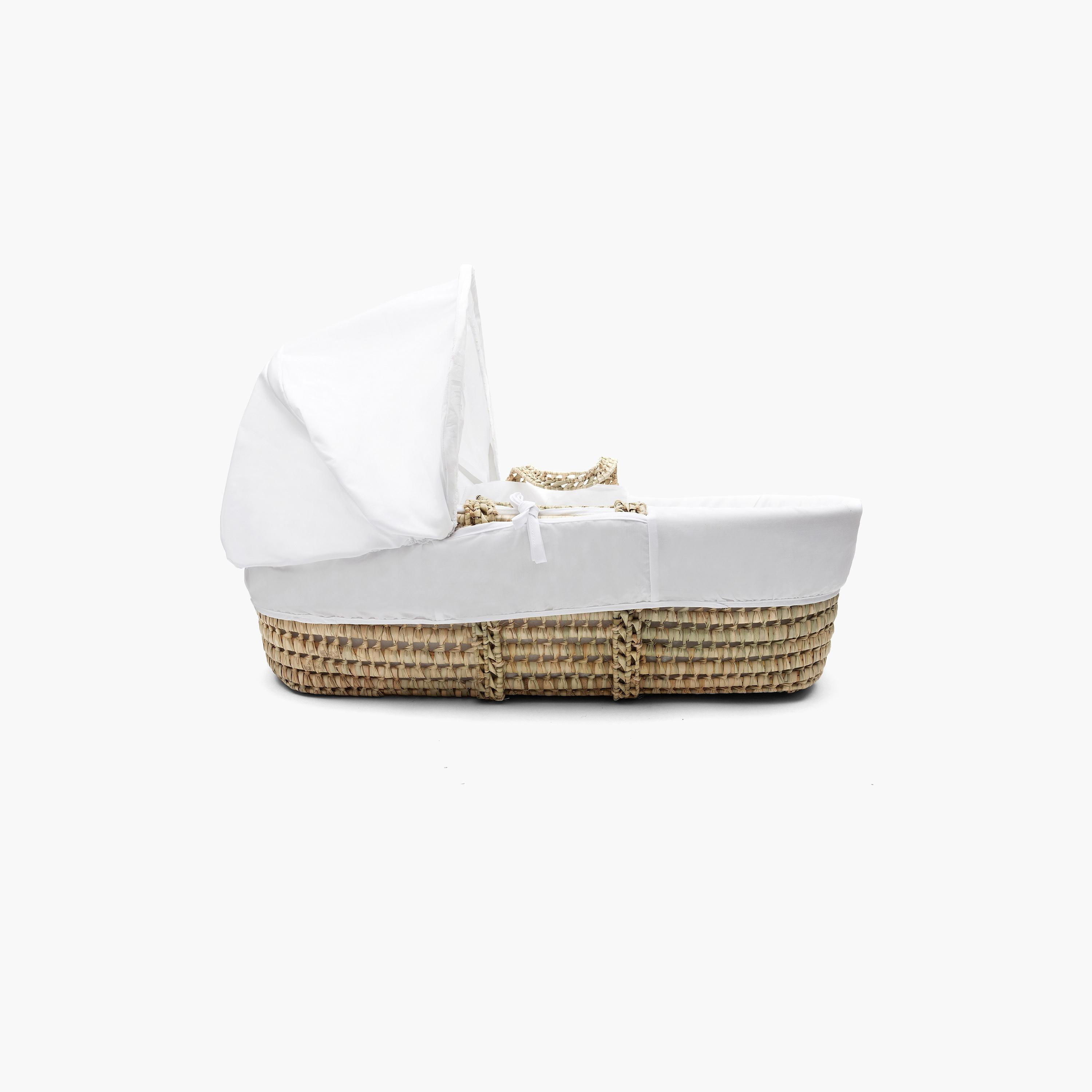 Kinder Valley Textured Moses Basket and Bedding Set-baby-nursery-furniture-mosesbaskets-image-2