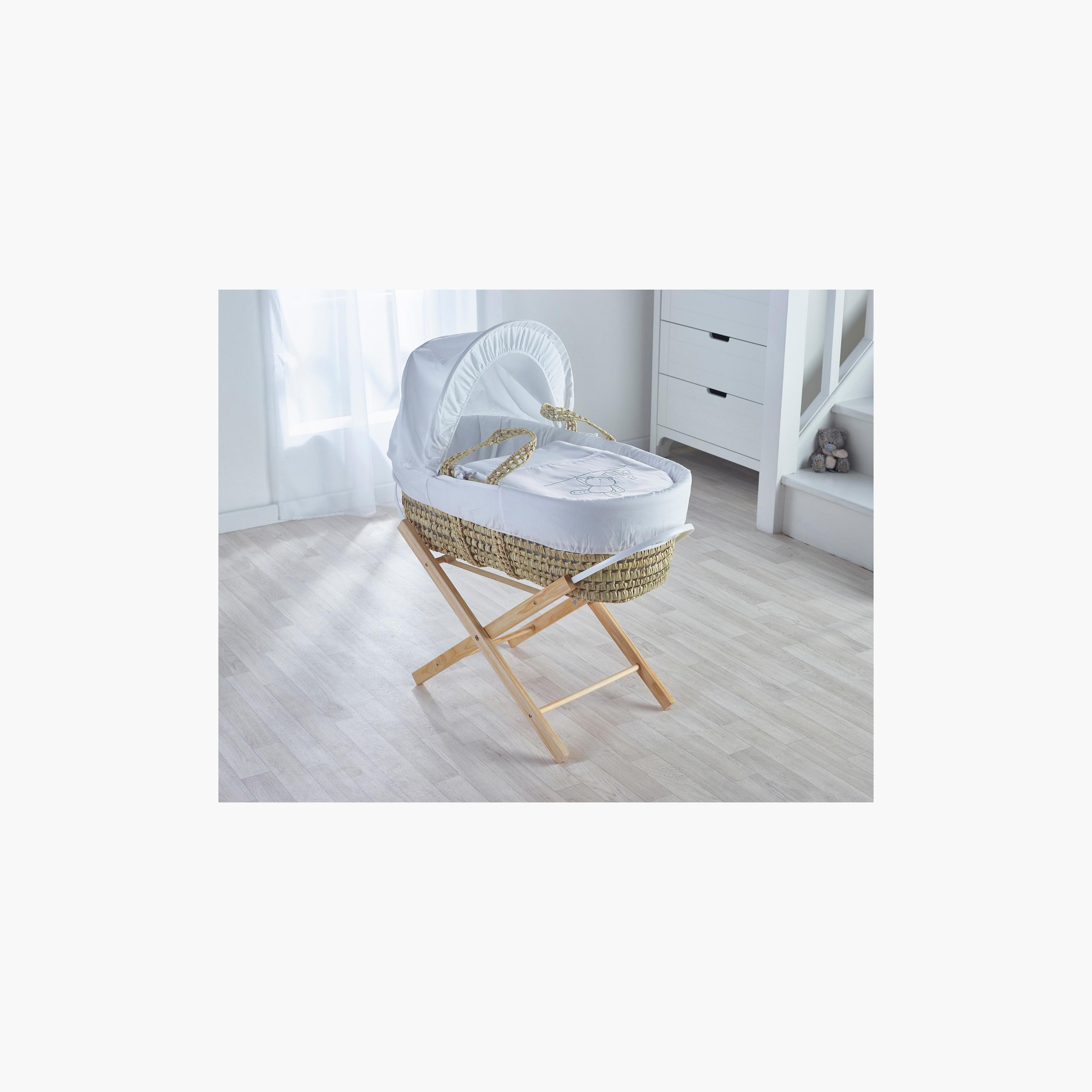 Kinder Valley Textured Moses Basket and Bedding Set-baby-nursery-furniture-mosesbaskets-image-4