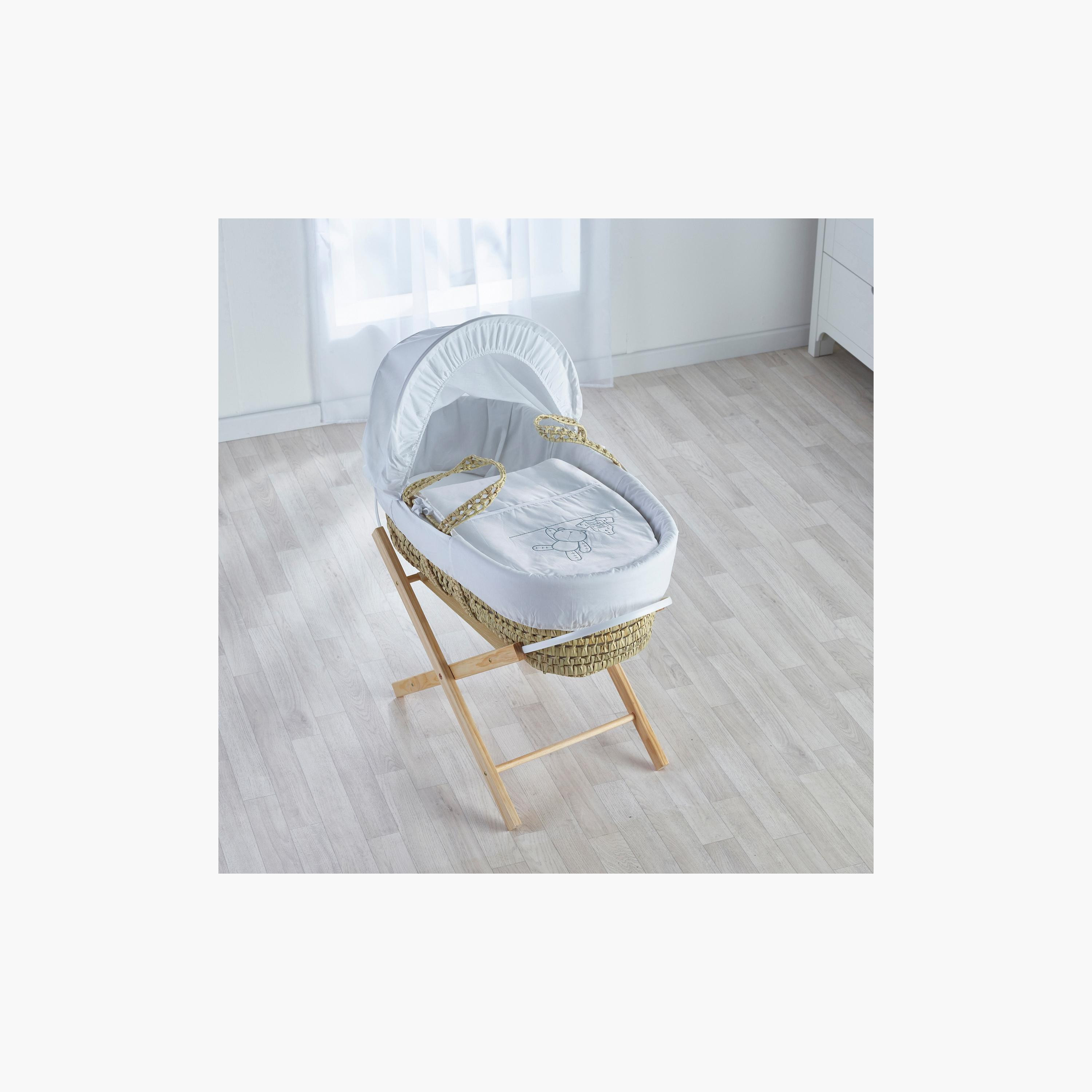 Kinder Valley Textured Moses Basket and Bedding Set-baby-nursery-furniture-mosesbaskets-image-5