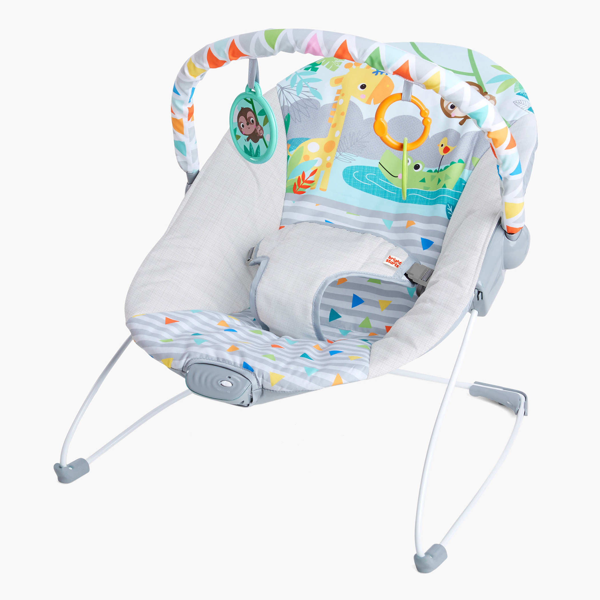 Bright starts jolly hot sale safari vibrating bouncer