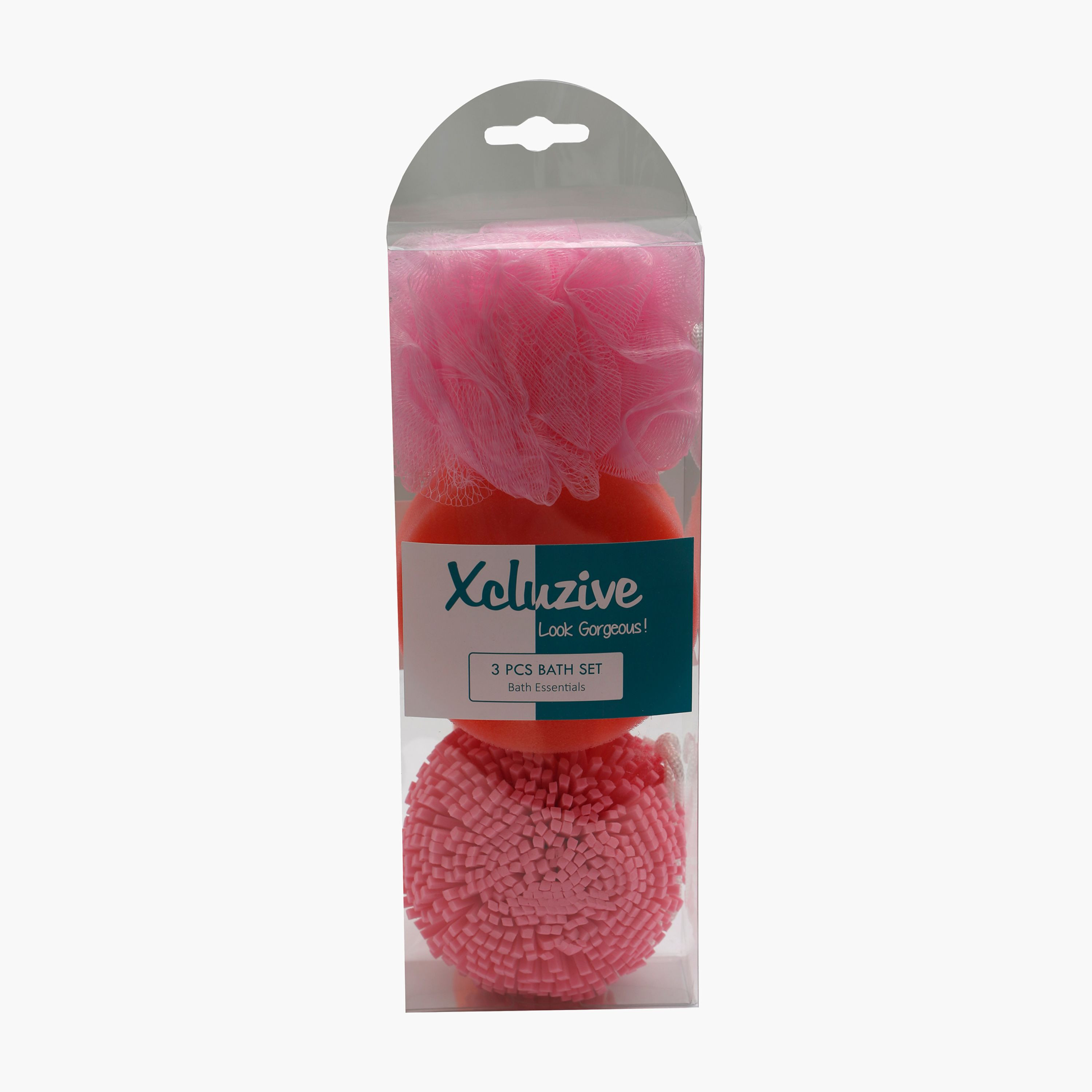 Xcluzive 3-Piece Bath Set with Pumice Stone-beautyandpersonalcare-giftsets-image-1