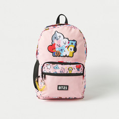 BT21 Applique Detail Backpack - 18 inches