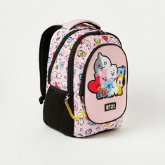 BT21 Printed Backpack with Zipper Closure - 16 inches