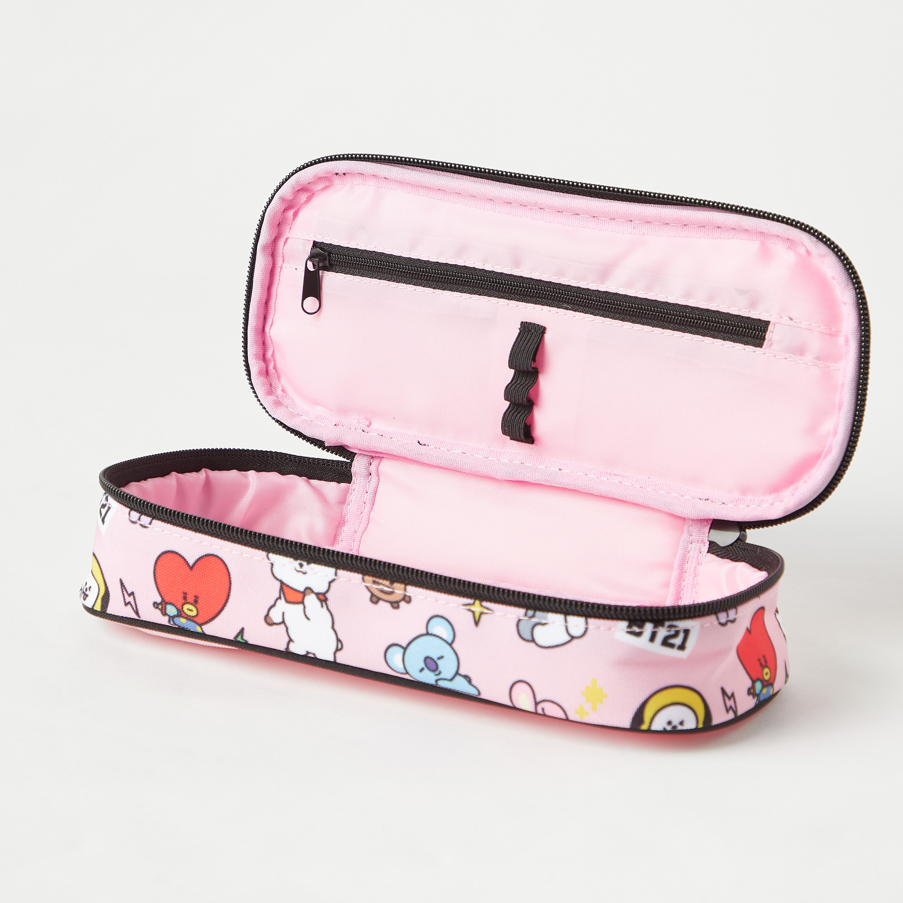 BT21 Print Pencil Pouch with Zip Closure-school-stationery-pencilcases-image-5