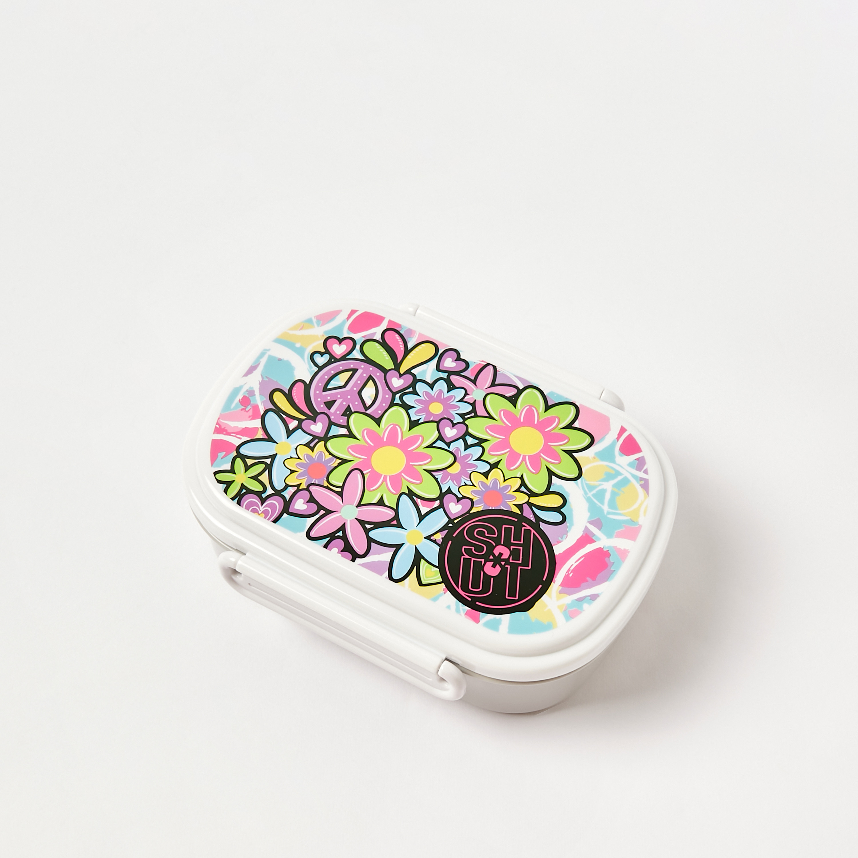 SHOUT Floral Print 2-Compartment Lunch Box with Lid-school-lunchessentials-lunchboxes-image-2