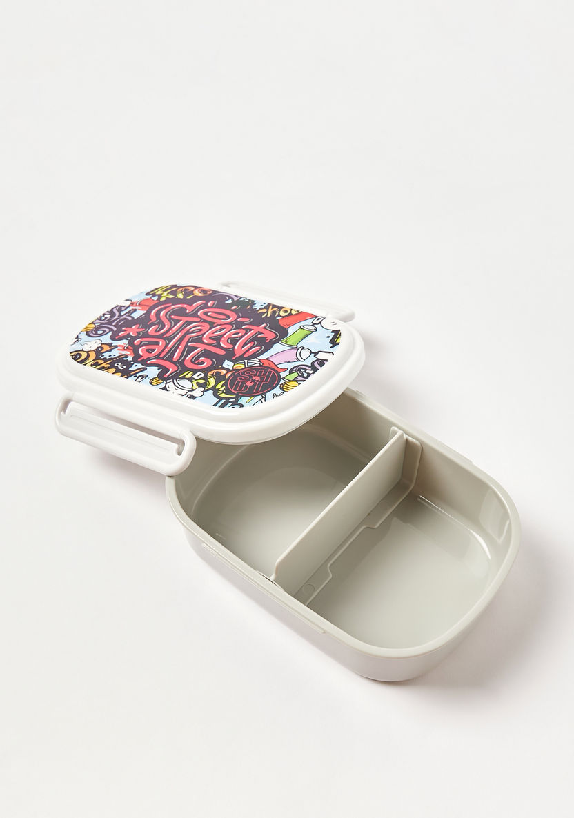 SHOUT Printed 2-Compartment Lunch Box with Lid-Lunch Boxes-image-2