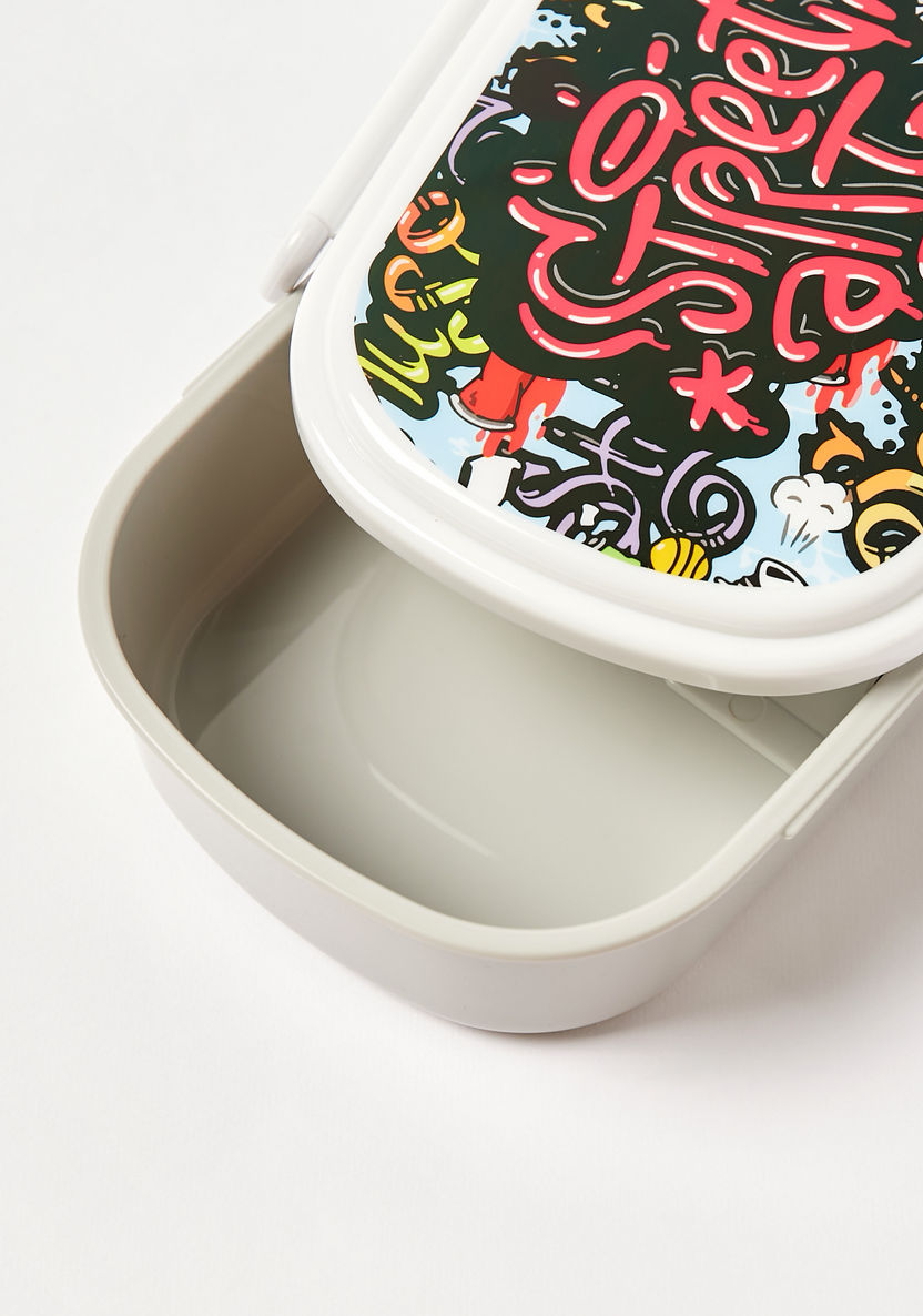 SHOUT Printed 2-Compartment Lunch Box with Lid-Lunch Boxes-image-4