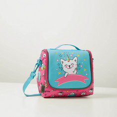 SHOUT Printed Lunch Bag with Detachable Strap