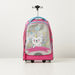 SHOUT Graphic Print Trolley Backpack with Big Wheels - 20 inches-Trolleys-thumbnail-0