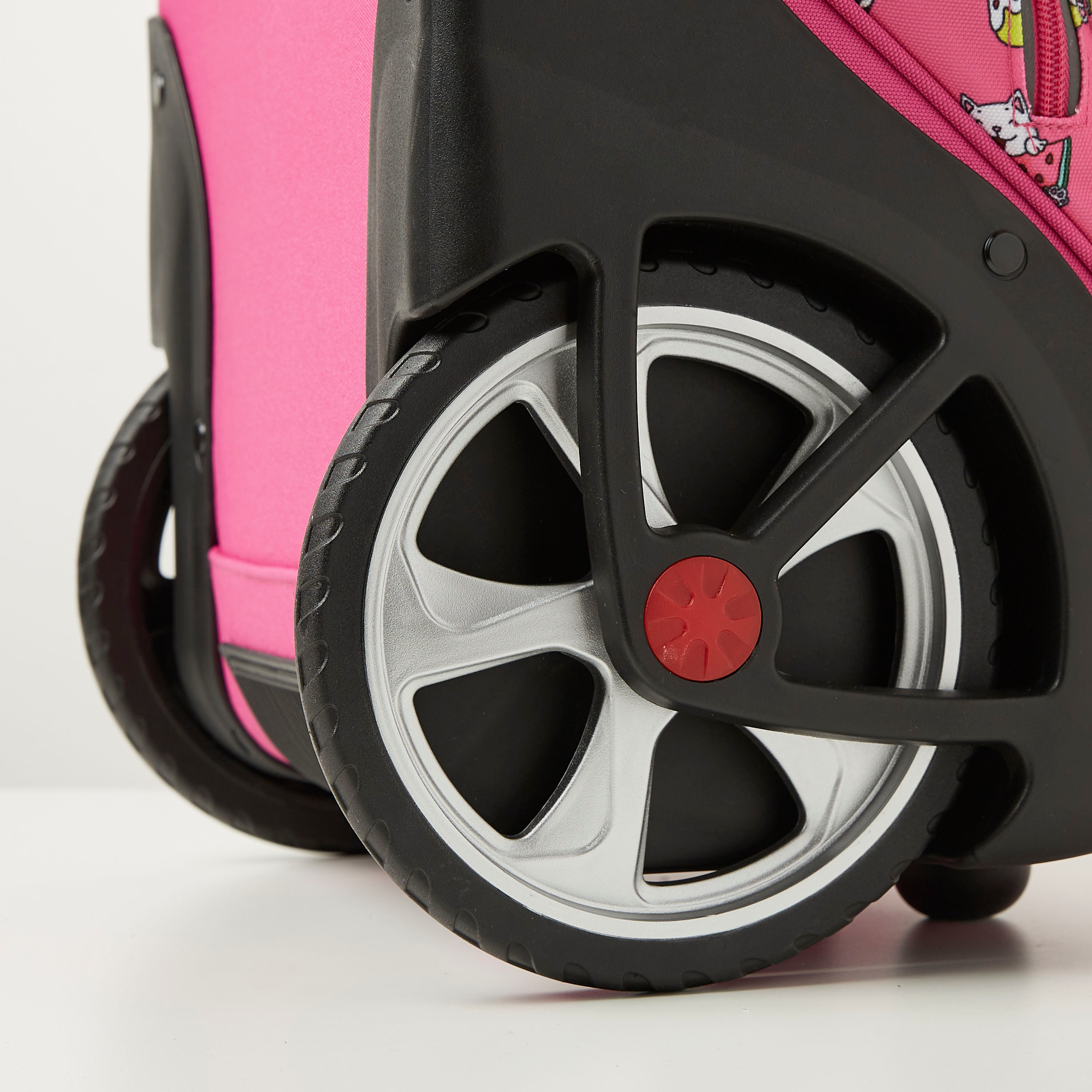 SHOUT Graphic Print Trolley Backpack with Big Wheels - 20 inches-school-bagsandbackpacks-trolleybags-image-5