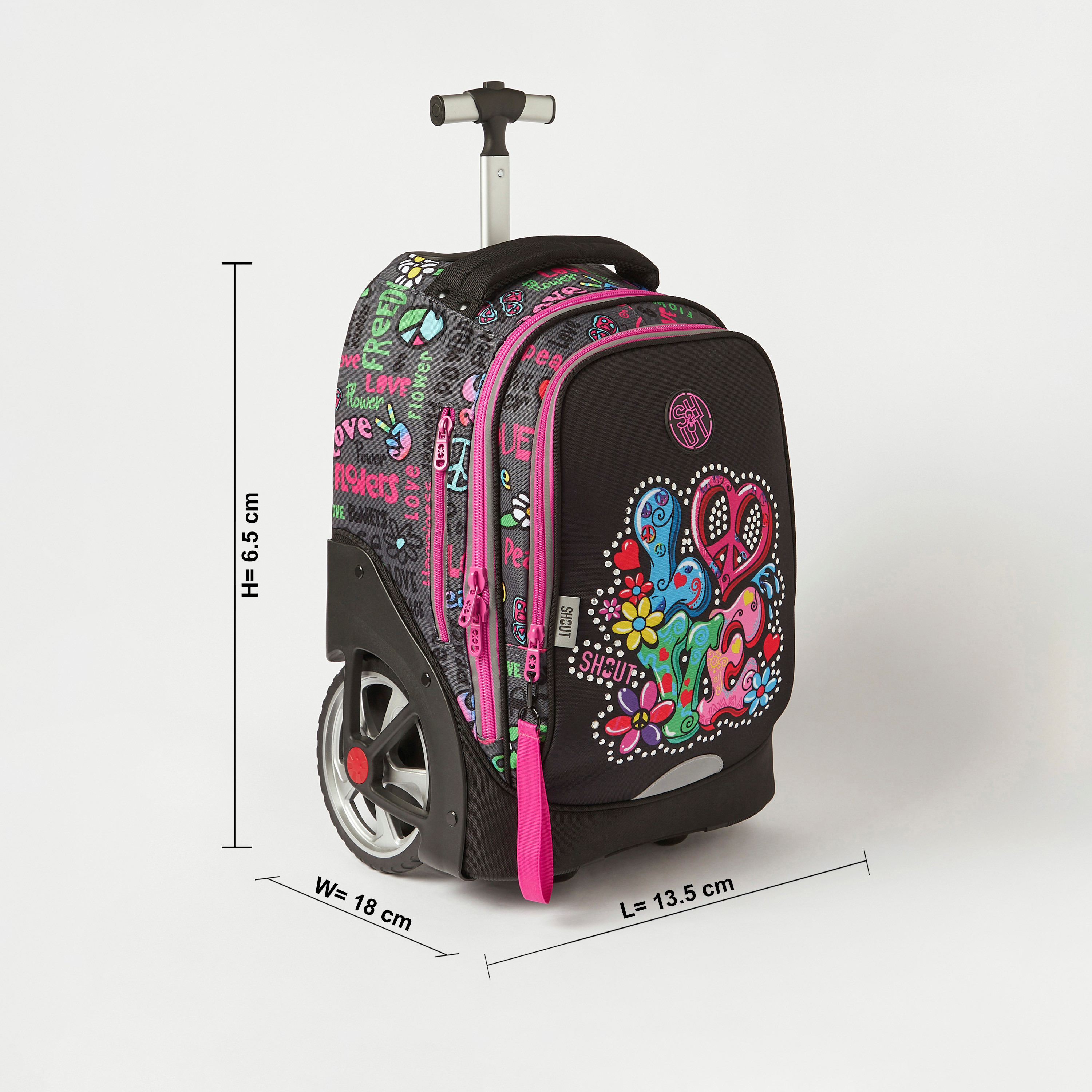 شنطة ظهر ترولي بطبعات من شاوت - 20 بوصة-school-bagsandbackpacks-trolleybags-image-2