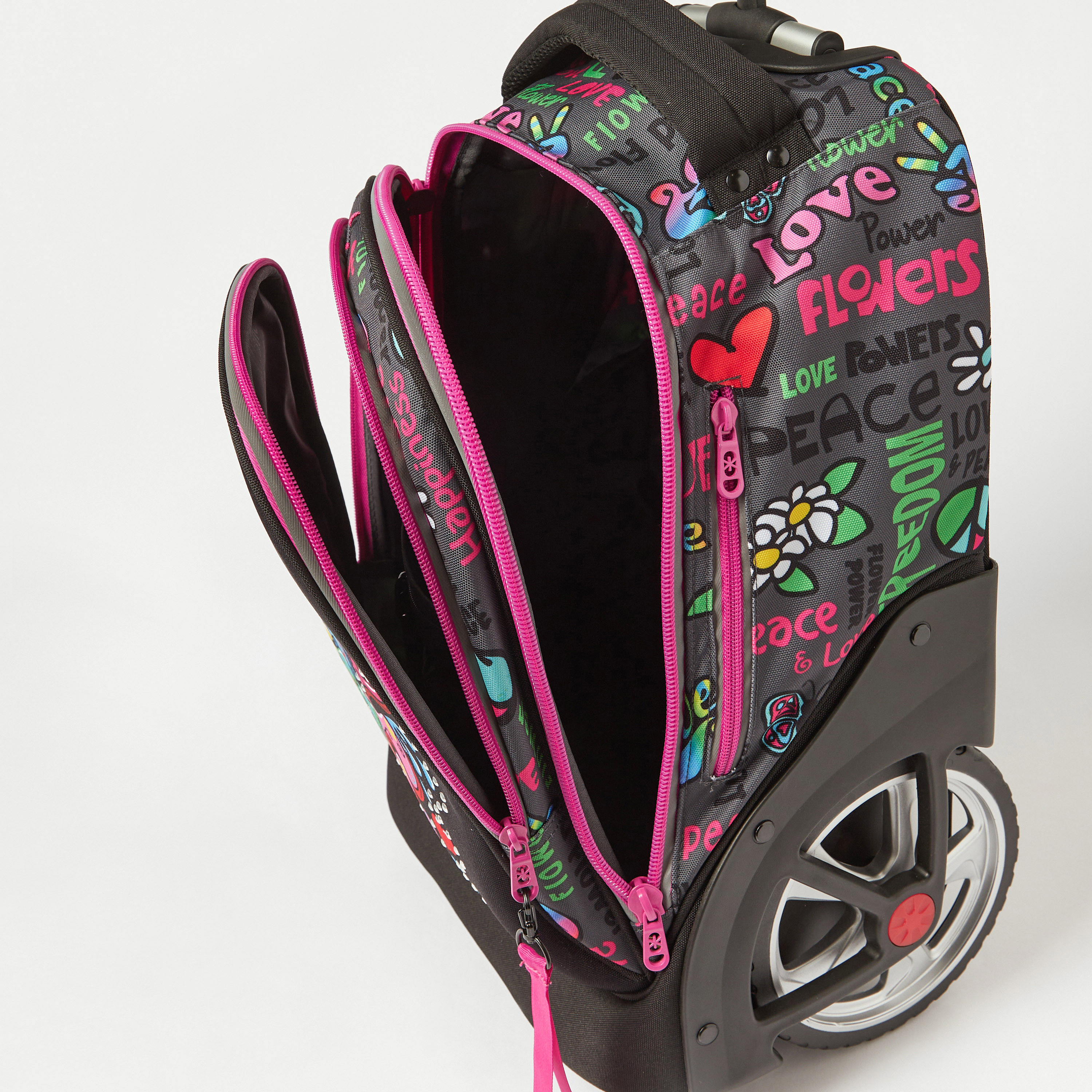 شنطة ظهر ترولي بطبعات من شاوت - 20 بوصة-school-bagsandbackpacks-trolleybags-image-4