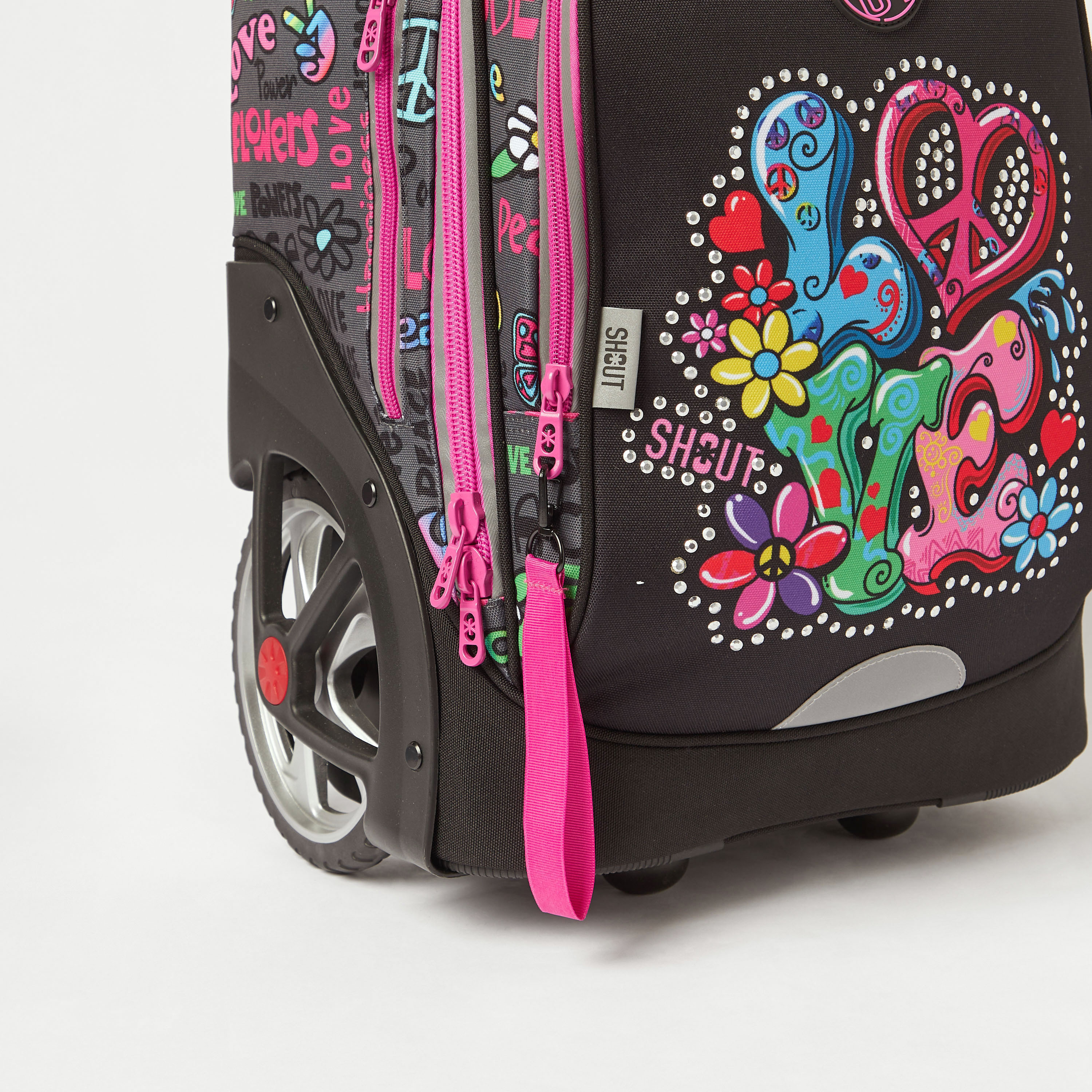شنطة ظهر ترولي بطبعات من شاوت - 20 بوصة-school-bagsandbackpacks-trolleybags-image-7
