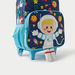 Juniors Printed Trolley Backpack with Retractable Handle - 14 inches-Trolleys-thumbnailMobile-3