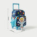 Juniors Printed Trolley Backpack with Retractable Handle - 14 inches-Trolleys-thumbnail-1