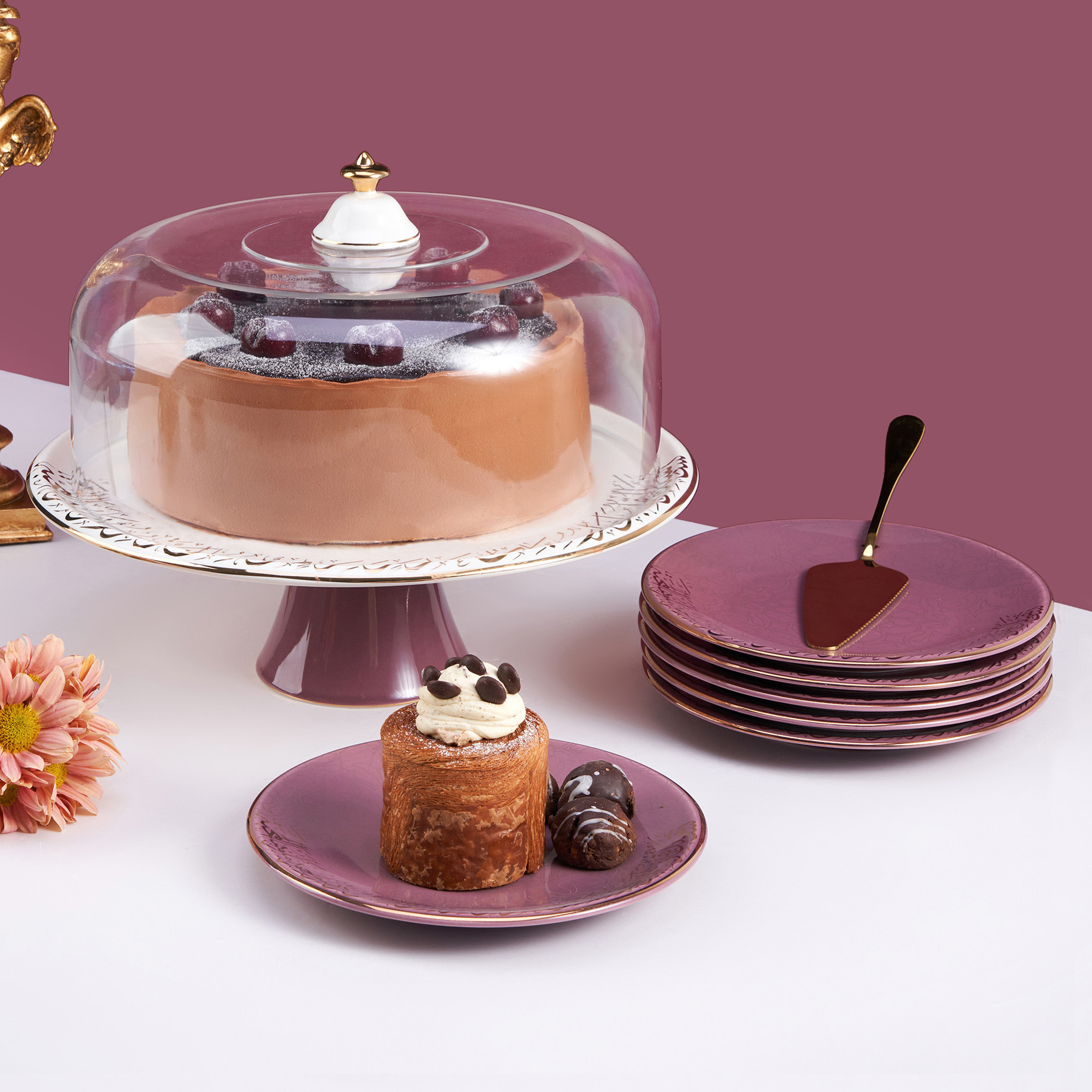 طقم تقديم كيك 8 قطع من جود-household-dining-serveware-cakestands-image-1