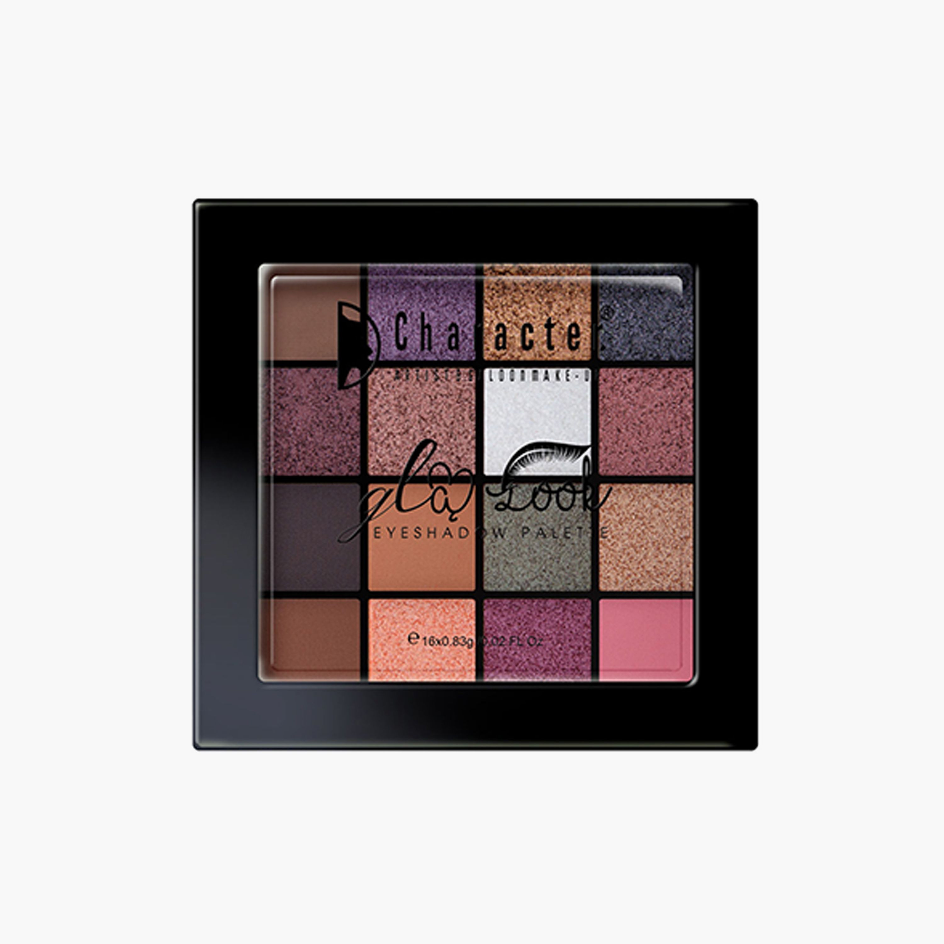 باليت ظلال عيون جلام لوك 16 لون من كاركتر كوزمتكس-beautyandpersonalcare-makeup-eyes-eyeshadows-image-2