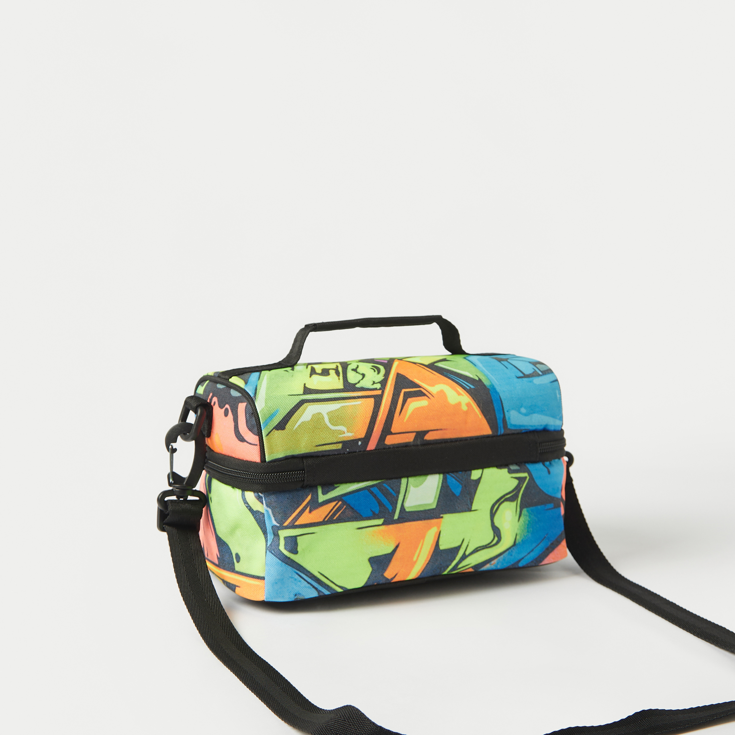 Juniors Printed Lunch Bag with Zip Closure-school-lunchessentials-lunchbags-image-4