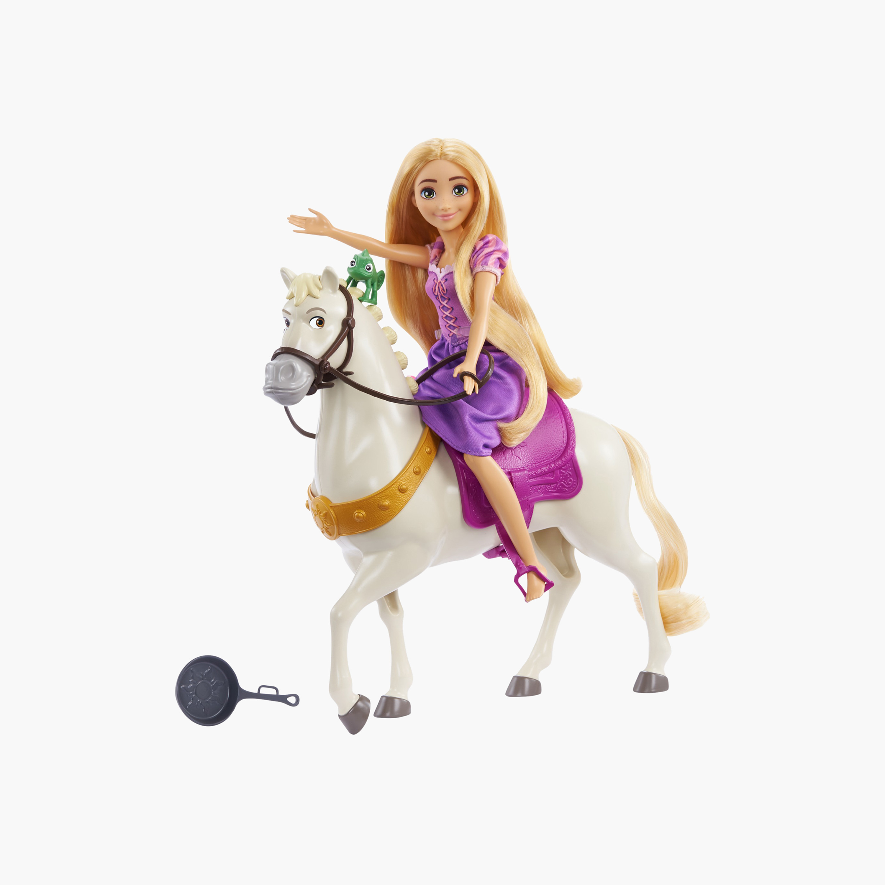 Big rapunzel hot sale doll and horse