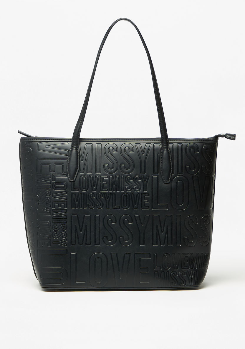 Missy Monogram Embossed Tote Bag-Women%27s Handbags-image-0