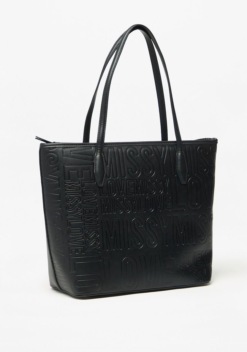Missy Monogram Embossed Tote Bag-Women%27s Handbags-image-1