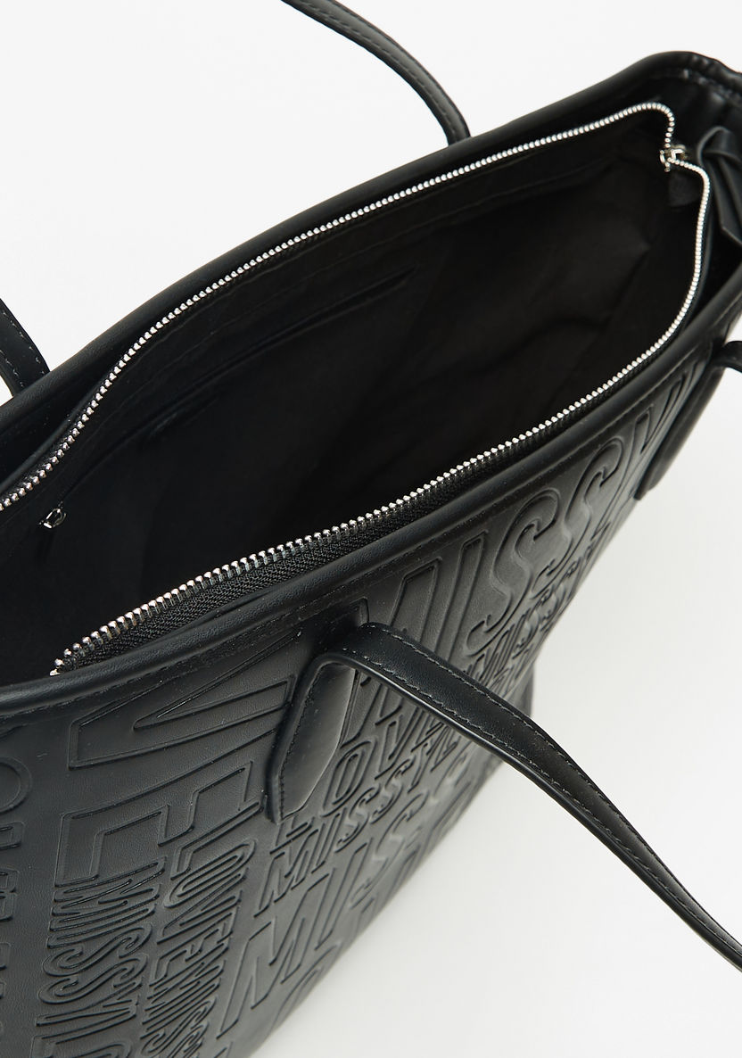 Missy Monogram Embossed Tote Bag-Women%27s Handbags-image-3