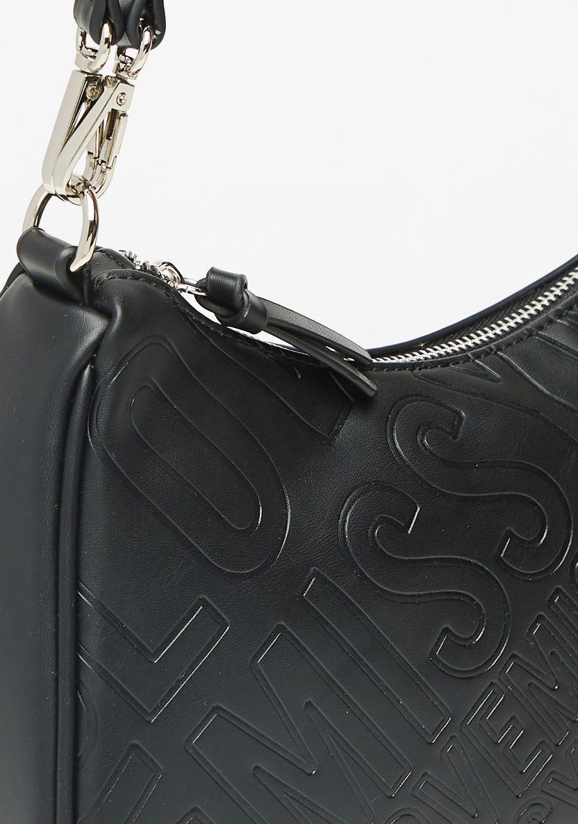 Missy Monogram Embossed Shoulder Bag with Handle and Detachable Strap-Women%27s Handbags-image-2