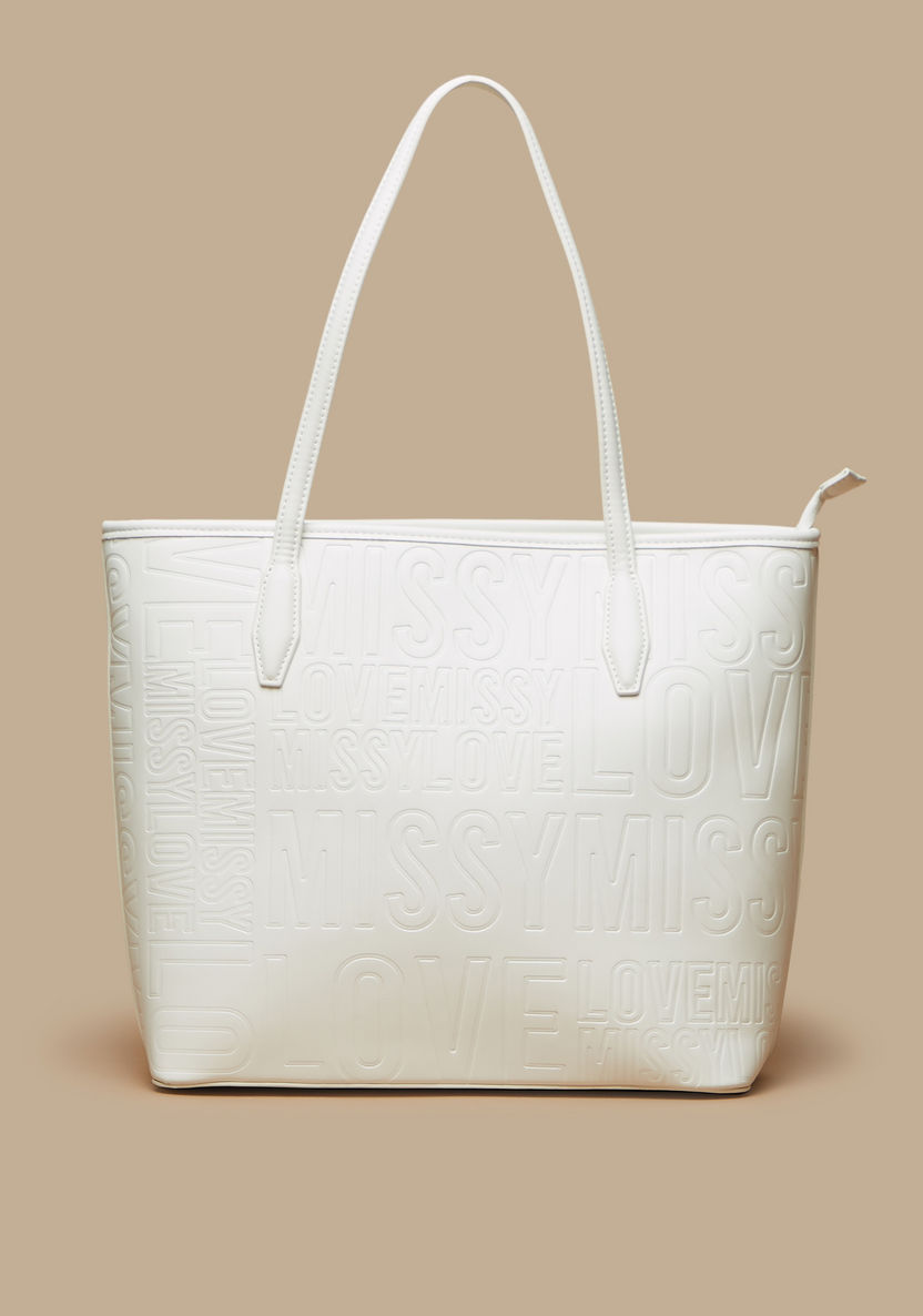 Missy Monogram Embossed Tote Bag-Women%27s Handbags-image-0