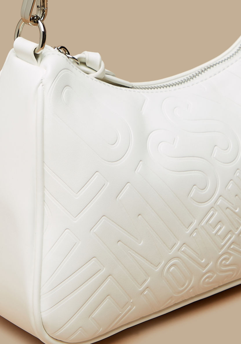 Missy Monogram Embossed Shoulder Bag with Handle and Detachable Strap-Women%27s Handbags-image-2