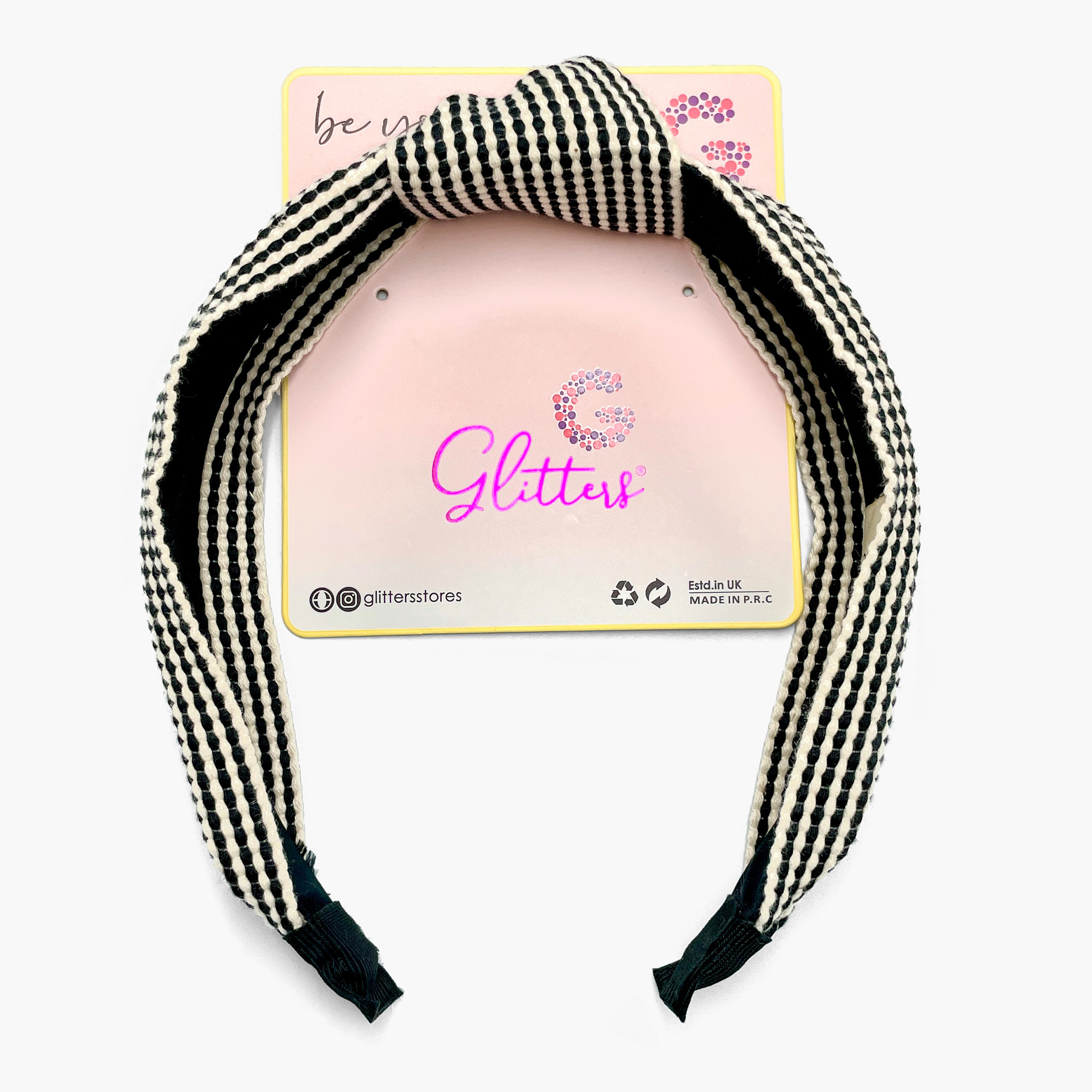 Glitters Textured Headband with Knot Detail-girls-accessories-hairaccessories-image-1