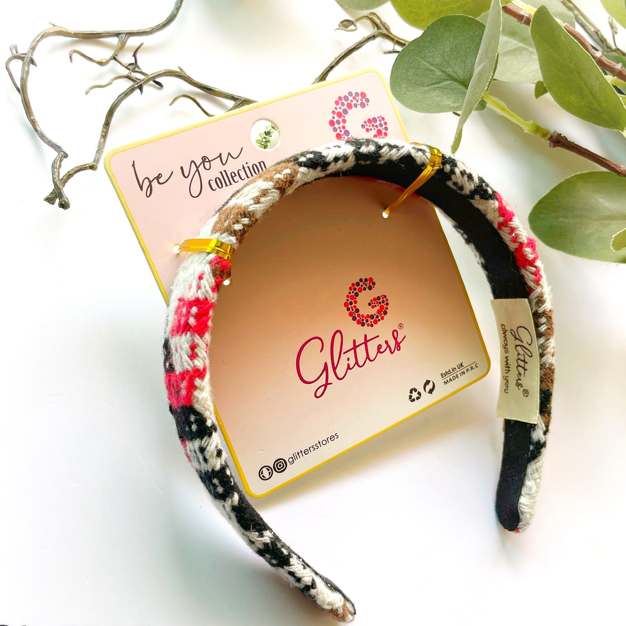 شريطة رأس بارزة الملمس من جليترز-baby-girls-accessories-hairaccessories-image-1