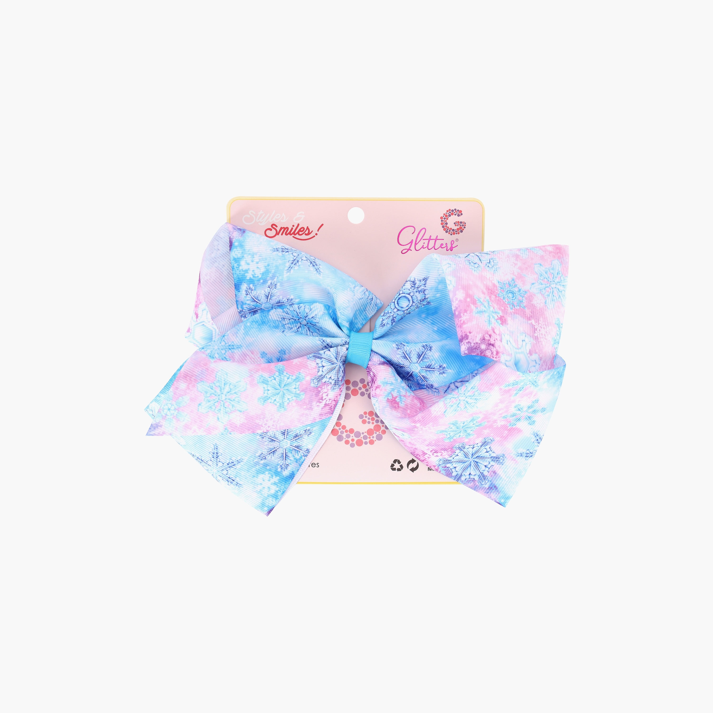 Glitters Ice Crystal Big Bow Hair Clip-baby-girls-accessories-hairaccessories-image-1