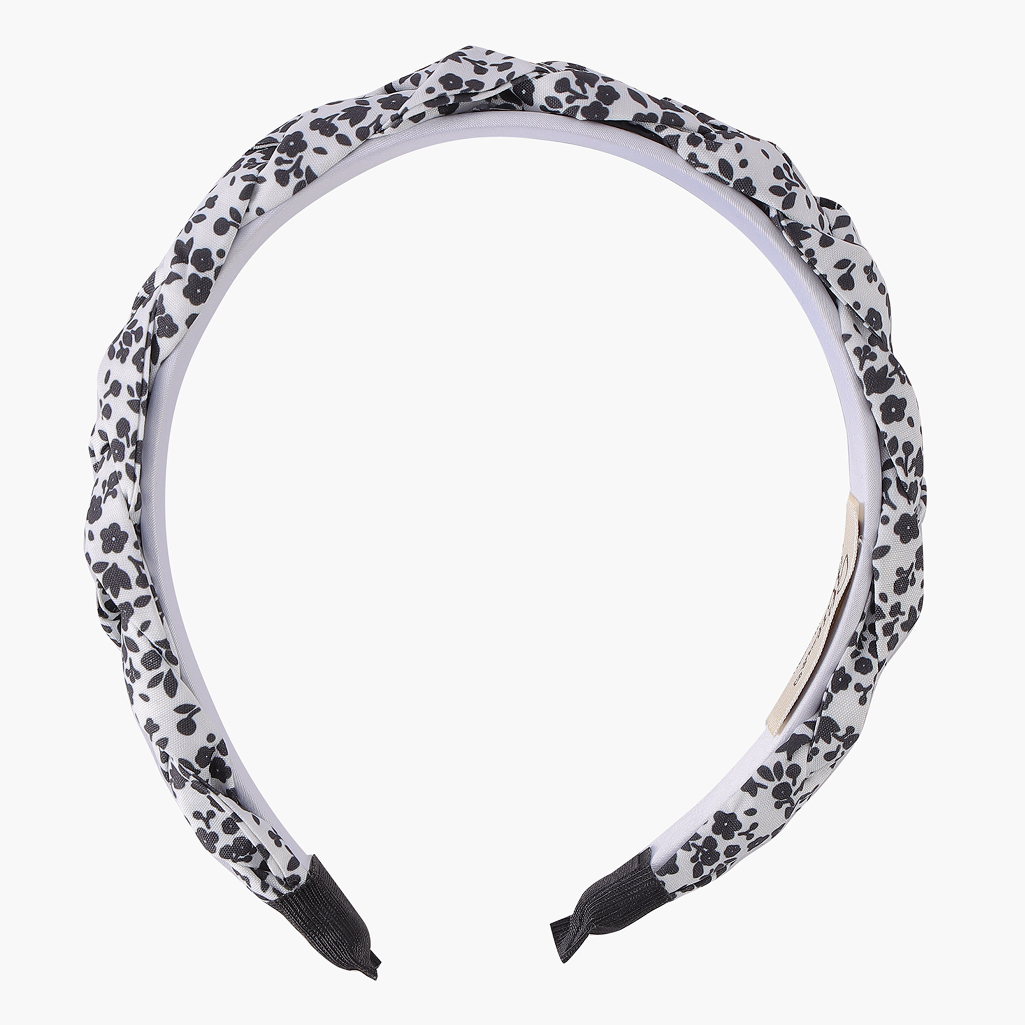 Glitters All-Over Floral Print Braided Headband-girls-accessories-hairaccessories-image-2