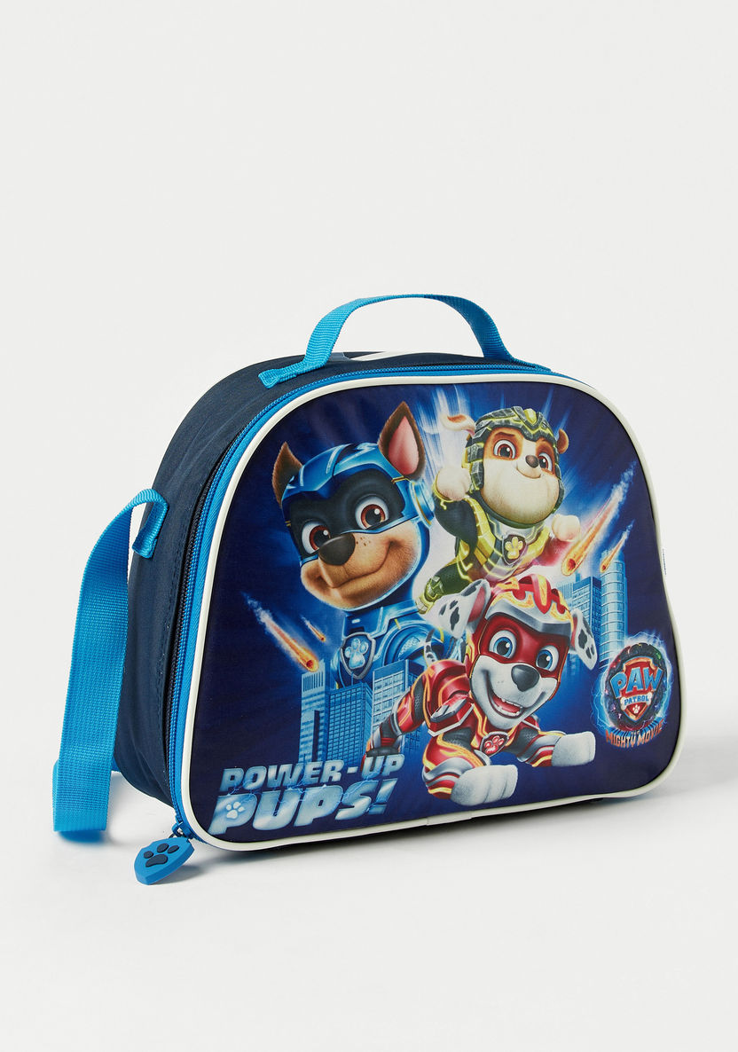 PAW Patrol Power-Up Pups Print Tote Lunch Bag with Adjustable Strap and Zip Closure-Lunch Bags-image-0