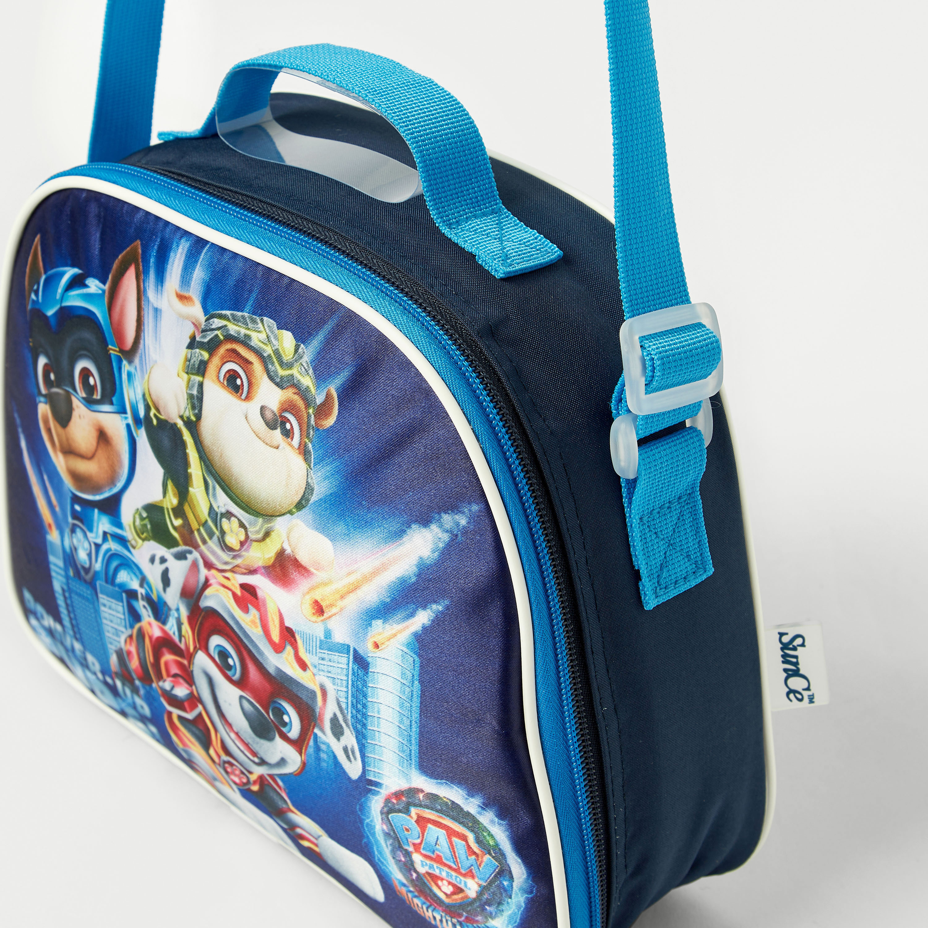 PAW Patrol Power-Up Pups Print Tote Lunch Bag with Adjustable Strap and Zip Closure-school-lunchessentials-lunchbags-image-4