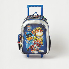PAW Patrol Mighty Pups Print Trolley Backpack with Retractable Handle - 14 inches