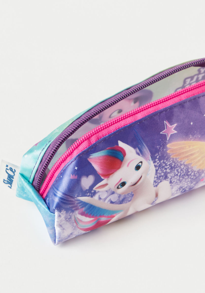 My Little Pony Print Pencil Pouch with Zip Closure-Pencil Cases-image-4