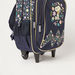 Peanuts Floral Print Trolley Backpack with Retractable Handle - 16 inches-Trolleys-thumbnailMobile-2