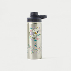 Peanuts Snoopy Print Stainless Steel Water Bottle with Spout - 620 ml